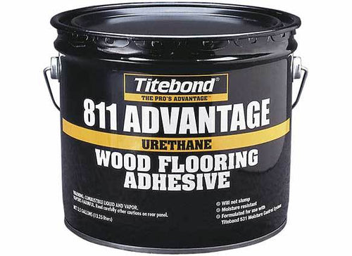 ADHESIVE - TITEBOND 811 ADVANTAGE URETHANE WOOD ADHESIVE  3.5 GAL - 36 PAILS PER PALLET  APPROX COVERAGE 120-175 SQFT