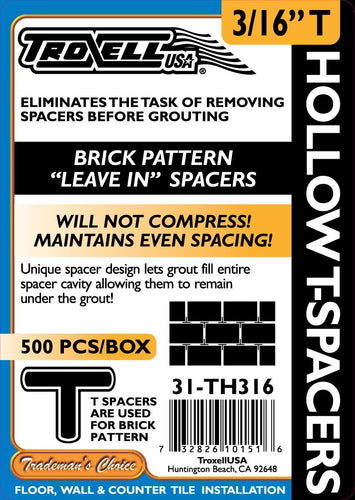 HOLLOW LEAVE-IN 3/16