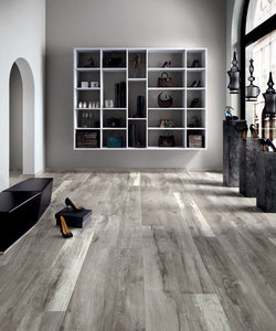 RIGID CORE (SPC) BELLA BROOKE  COLOSSAL COLLECTION - SILVER STONE  - 6.2mm X 9"X60"  22.64 SQFT PER BOX - 52 BOXES PER PALLET SPCBBC345-3