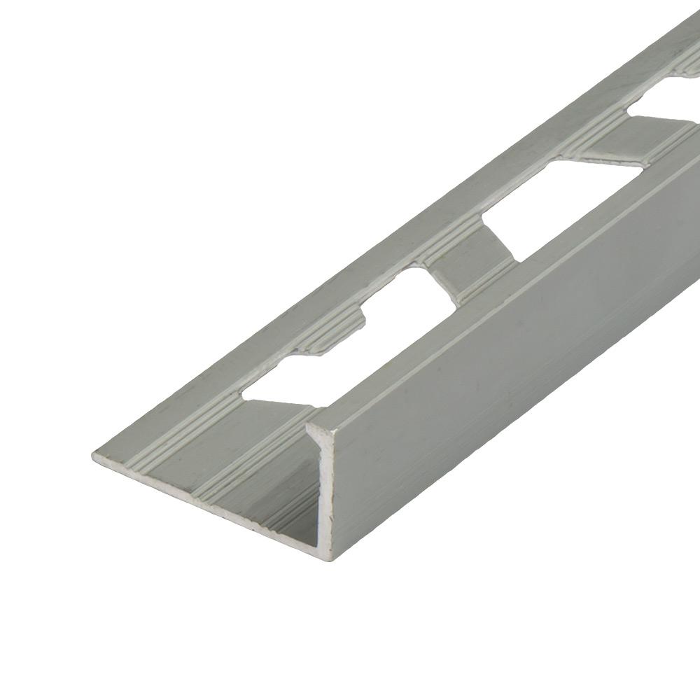G-TDP100.94 ALUM SQUARE EDGE 10MM X 10MM BRUSHED