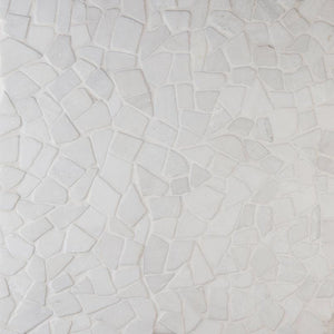 WHITE FLAT PEBBLES MESHED 16X16 SMOT-PEB-FLTWHT 1.78 SF/PC 12.44 SF/BOX 7 PC/BOX   ****SOLD BY THE PIECE****