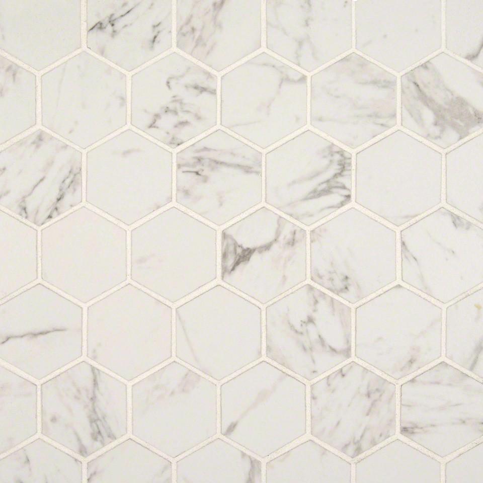 CARRARA  HEXAGON MATTE 2