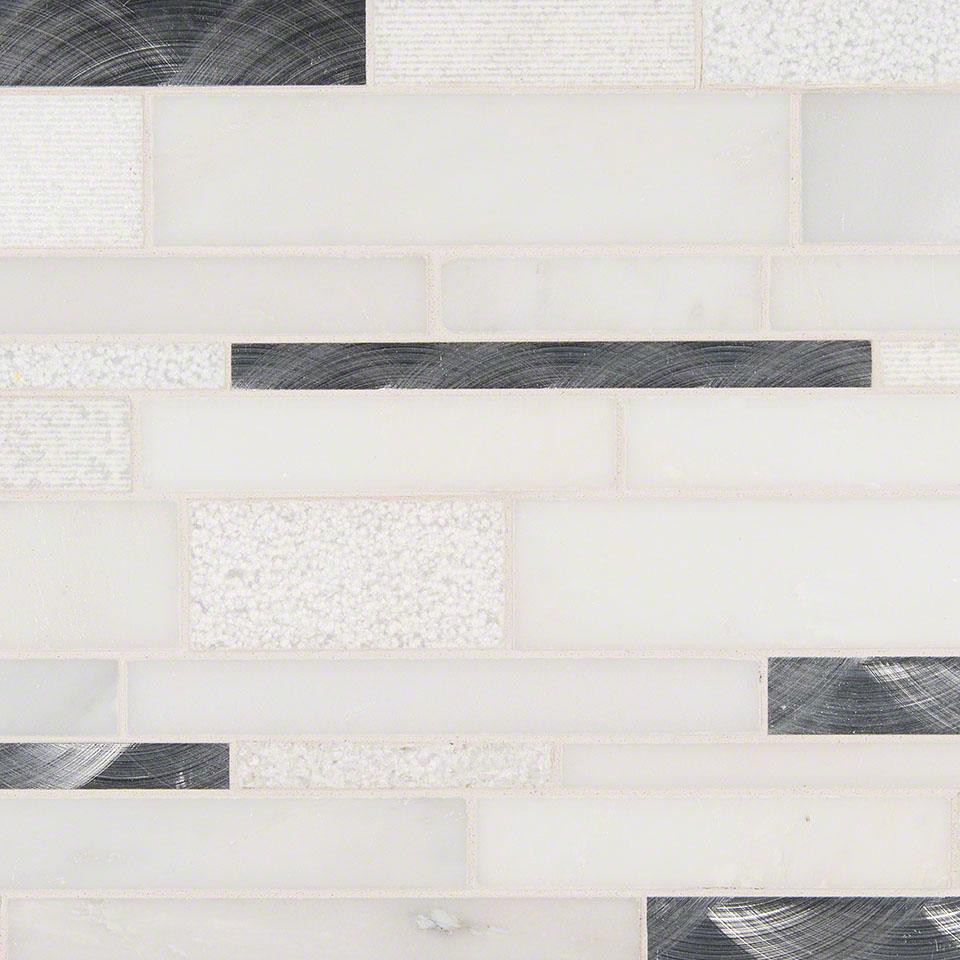 MODERNO BLANCO INTERLOCKING 8MM SMOT-SMTIL-MODBLA8MM  1.5 SF/PC |15 SF/BOX 10 PC/BOX   ****SOLD BY THE PIECE****   ****SOLD BY THE PIECE****