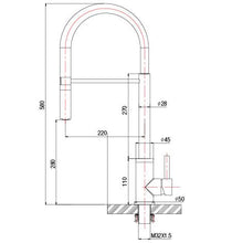 Load image into Gallery viewer, STAINLESS STEEL KITCHEN FAUCET P024 PULLOUT